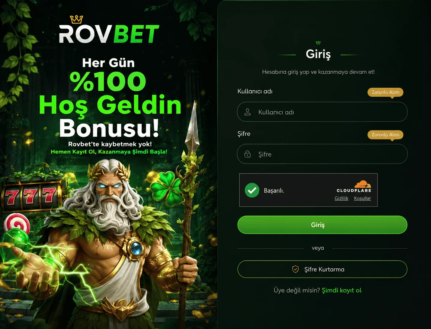 Rovbet Giriş Sayfası